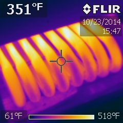 Heat Manifold Leak Detection Rooftop HVAC unit heat manifold survey for cracks and leaking combustion gases showed none present.